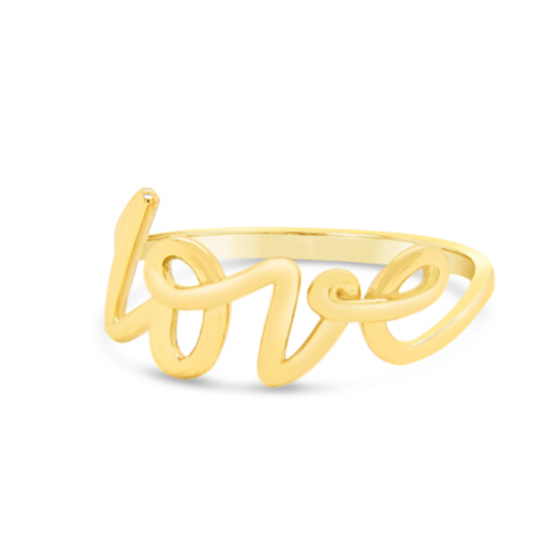 14K Yellow Gold Love Ring