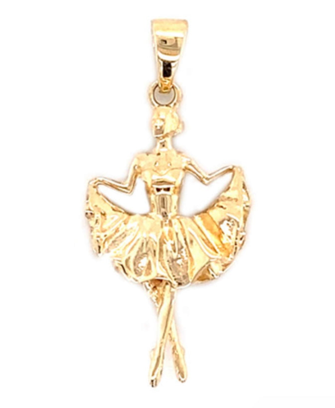 14K Yellow Gold Bailarina Charm
