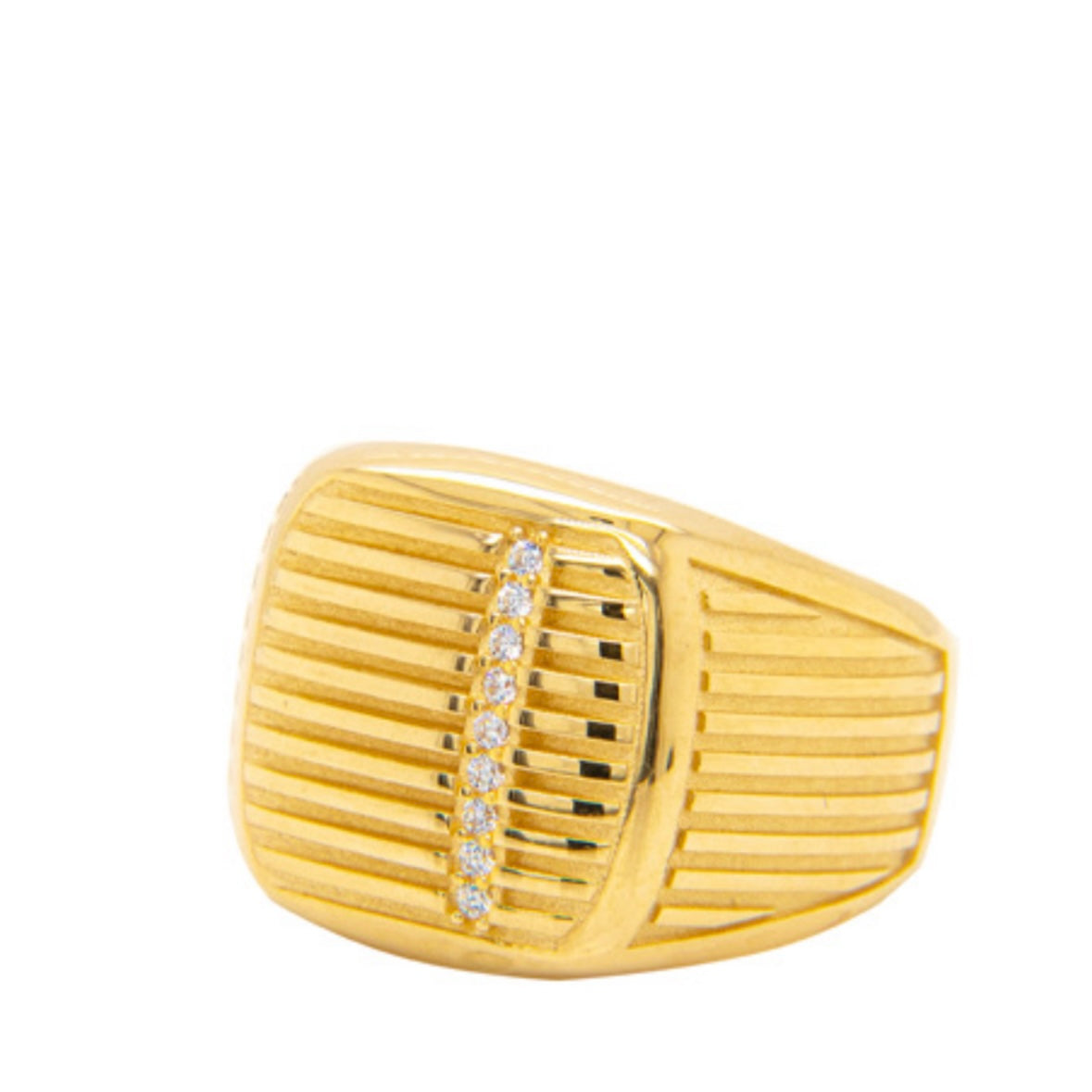14K Men Ring With Czs