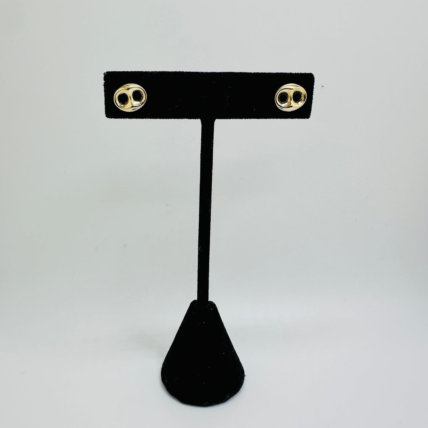 14K Puff Mariner earrings