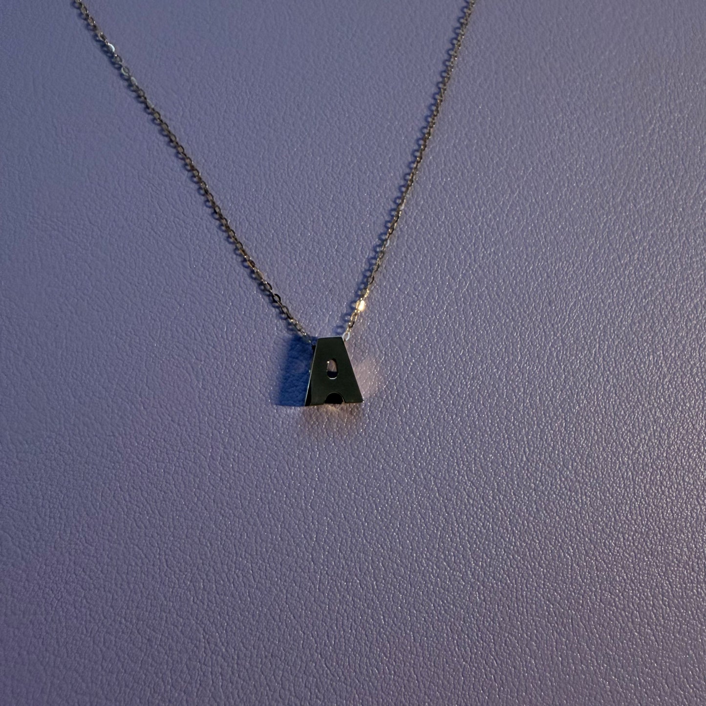 14K Yellow Gold Initial Charm Pendent Alone